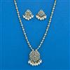 Antique Classic Pendant Set With Mehndi Plating