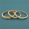 Antique Classic Bangles With Matte Gold Plating