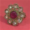 Antique Adjustable Ring With Mehndi Plating