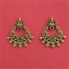 Antique Classic Earring With Matte Gold Plating