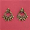 Antique Classic Earring With Matte Gold Plating
