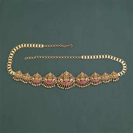 Antique Classic Belt With Matte Gold Plating