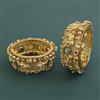 Antique Openable Bangles With Matte Gold Plating