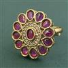 Antique Adjustable Ring With Mehndi Plating