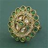Antique Adjustable Ring With Mehndi Plating