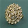 Antique Adjustable Ring With Mehndi Plating