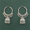 Antique Jhumki With Rhodium Plating