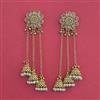 Antique Kashmiri Jhumki With Matte Gold Plating