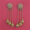 Antique Kashmiri Jhumki With Matte Gold Plating