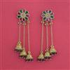 Antique Kashmiri Jhumki With Matte Gold Plating