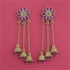 Antique Kashmiri Jhumki With Matte Gold Plating