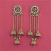 Antique Kashmiri Jhumki With Matte Gold Plating