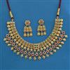 Antique Classic Necklace With Matte Gold Plating