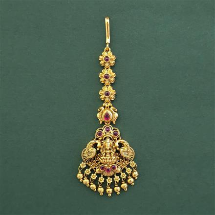 Antique Classic Tikka With Matte Gold Plating