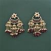 Antique Moti Earring With Mehndi Plating