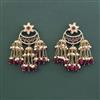 Antique Moti Earring With Mehndi Plating