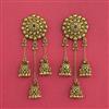 Antique Classic Earring With Matte Gold Plating