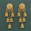Antique Classic Earring With Matte Gold Plating