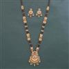 Antique Long Mangalsutra With Matte Gold Plating