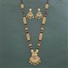 Antique Long Mangalsutra With Matte Gold Plating