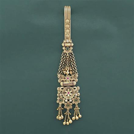 Antique Moti Jhuda With Matte Gold Plating