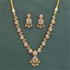 Antique Classic Necklace With Matte Gold Plating