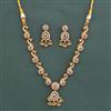Antique Classic Necklace With Matte Gold Plating