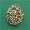 Antique Adjustable Ring with Mehndi Plating