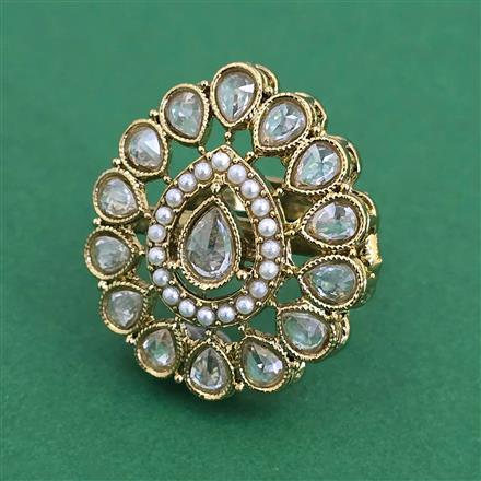 Antique Adjustable Ring with Mehndi Plating