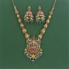 Antique South Indian Necklace With Matte Gold Plating
