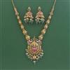 Antique South Indian Necklace With Matte Gold Plating