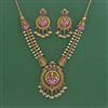 Antique Temple Necklace With Matte Gold Plating