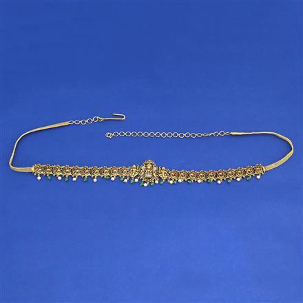 Antique Classic Belt With Matte Gold Plating