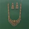 Antique Temple Necklace With Matte Gold Plating