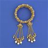 Antique Adjustable Bracelet With Matte Gold Plating