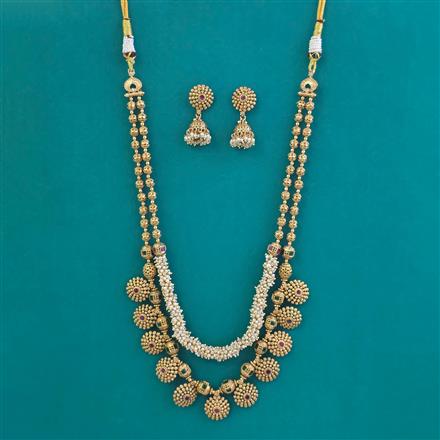 Antique Moti Mala With Gold Plating