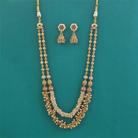 Antique Moti Mala With Gold Plating