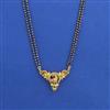 Antique Classic Mangalsutra with Matte Gold Plating