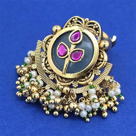 Antique Adjustable Ring with Gold Plating