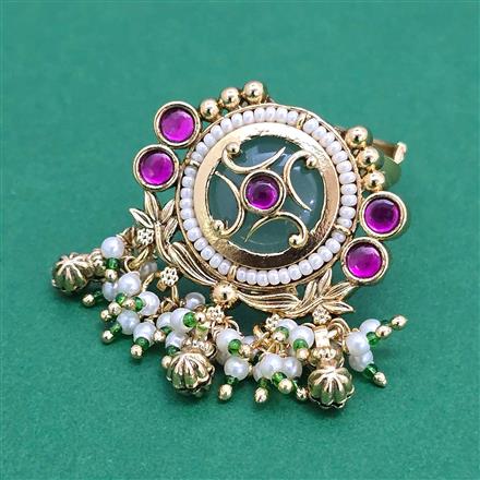 Antique Adjustable Ring with Gold Plating