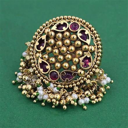 Antique Adjustable Ring with Gold Plating