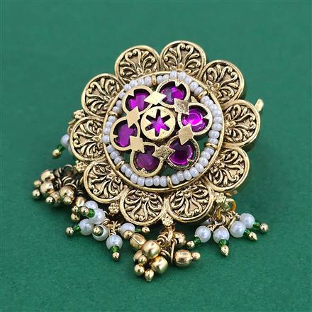 Antique Adjustable Ring with Gold Plating