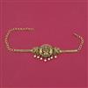 Antique Adjustable Baju Band with Matte Gold Plating