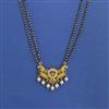 Antique Moti Mangalsutra with Matte Gold Plating
