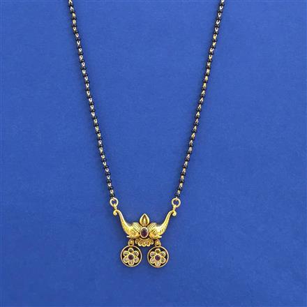 Antique Classic Mangalsutra with Matte Gold Plating