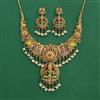 Antique Temple Necklace with Matte Gold Plating