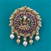 Antique Classic Hair Brooch with Matte Gold Plating