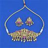 Antique Temple Necklace With Matte Gold Plating