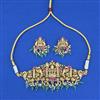 Antique Temple Necklace With Matte Gold Plating