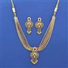 Antique Heritage Necklace With Matte Gold Plating